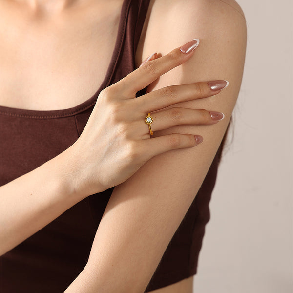 VFJ0694 Round CZ Rings