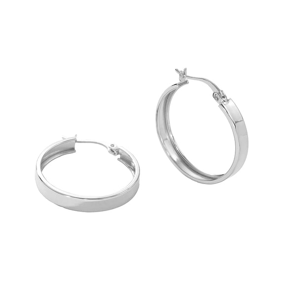 FE2739 FE2740 FE2741 925 Sterling Silver Wide Earrings