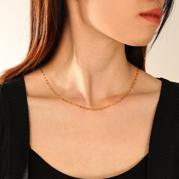 FX1291 925 Sterling Silver Heart Chain Necklaces For Women