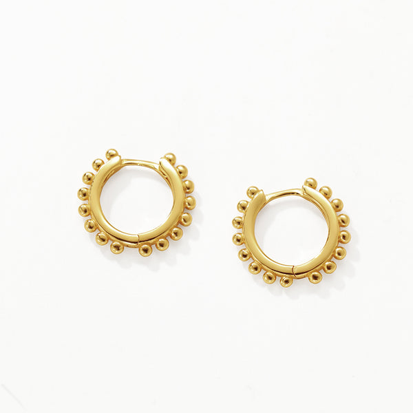 FE3146 Bead Women Hoop Earring
