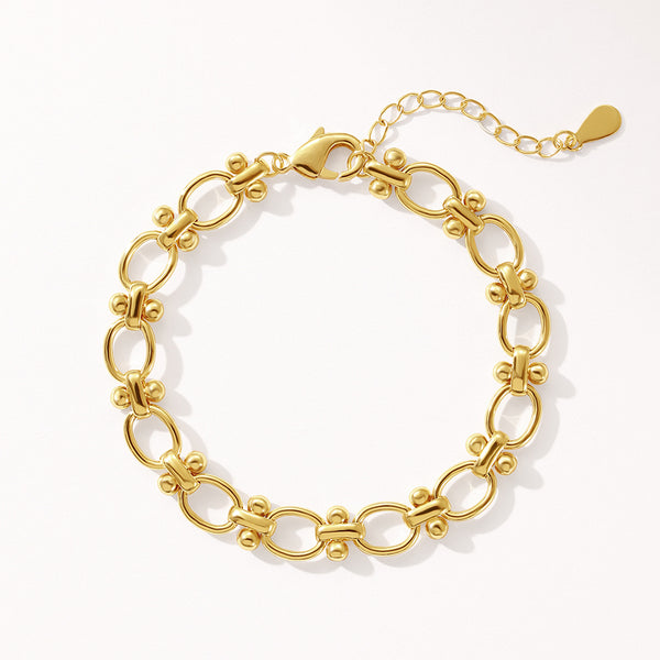 BFS0405 Thick Rolo Chain Bracelet