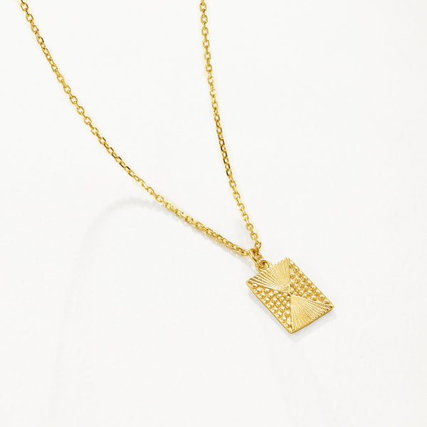 VFX0035 Rectangle Pendant Necklace