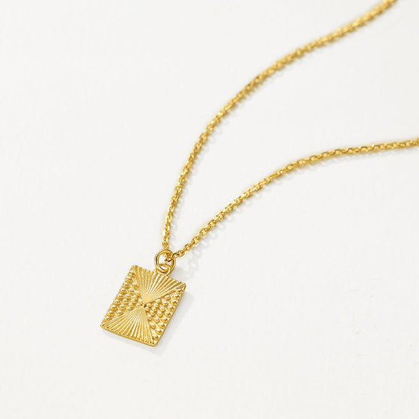 VFX0035 Rectangle Pendant Necklace
