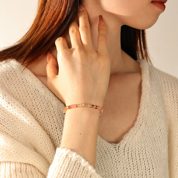 PB0157 925 Sterling Silver Charm Beads Bracelet