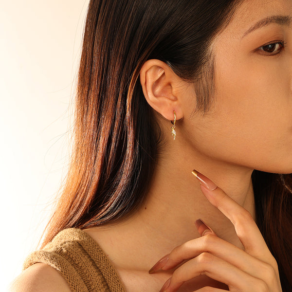 FE2725 925 Sterling Silver Woodpecker Dangle Earrings