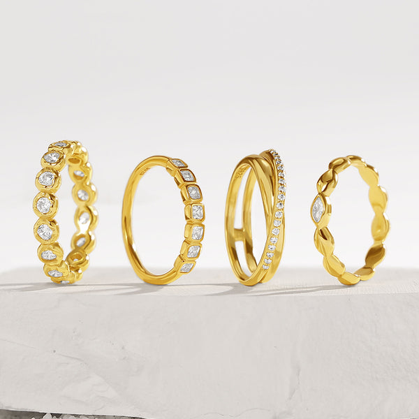 VFJ0641 Dual-Line Pave CZ Wave Ring