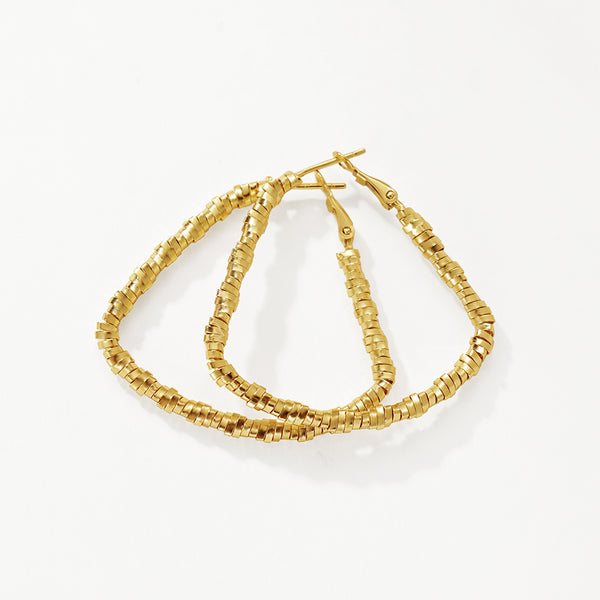 FE3208 Triangle Big Hoop Earring