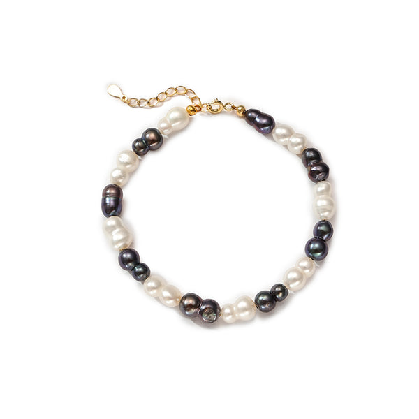 PB0097 925 Sterling Silver Freshwater Pearl Women Bracelet
