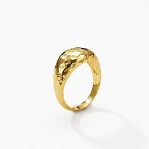 VFJ0040 Hammered Dome Women Ring