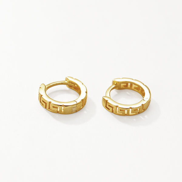 FE3137 Gold Plated Hoop Earring