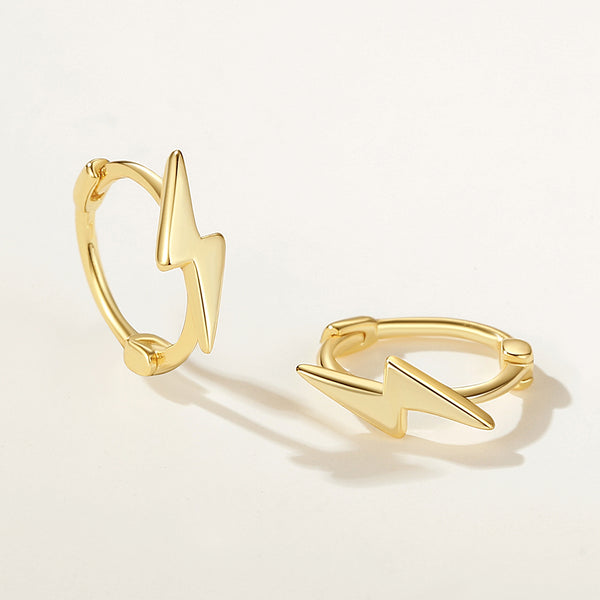 FE2200 925 Sterling Silver Polished Lightning Ear Cuff