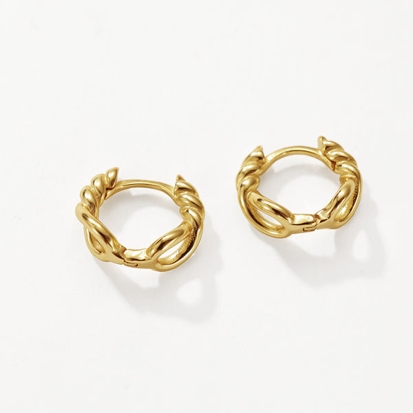 FE3202 Twist Hoop Earring
