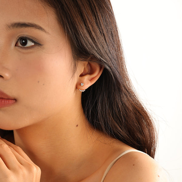 VFE0155 Pave Cubic Zircon Women Ear Jacket