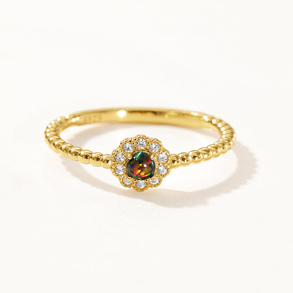 VFJ0160 Colorful Opal Mini Flower Women Ring