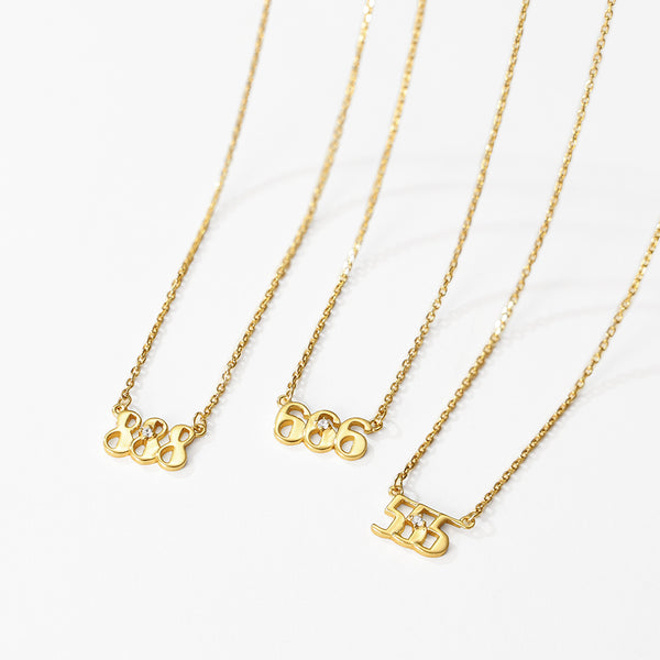 VFX0028 Capital Letter Pendant Necklace