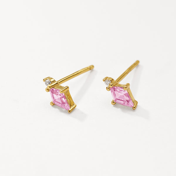 VFE0043 Minimalist Geometry CZ Stud Earrings