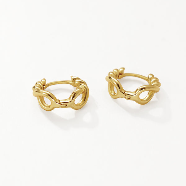 FE3202 Twist Hoop Earring