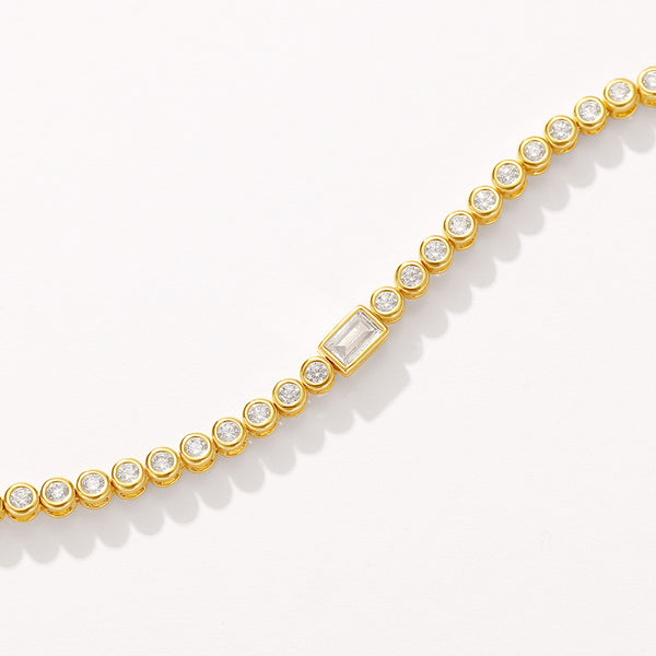 VFS0715 Baguette CZ Tennis Bracelet