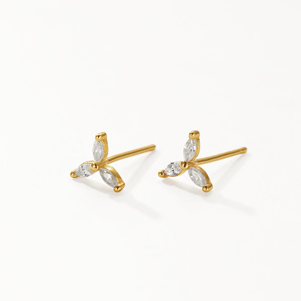 FE3111 Trio Cubic Zirconia Stud Earring