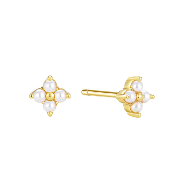 VFE0296 Shell Pearl Mini Stud Earrings
