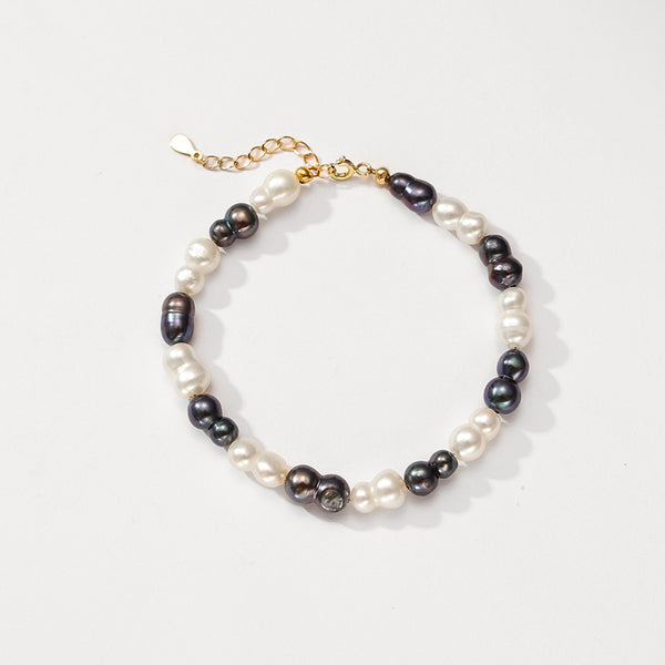 PB0097 925 Sterling Silver Freshwater Pearl Women Bracelet