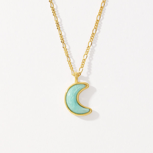 VFD0617 Amazonite Moon Charm