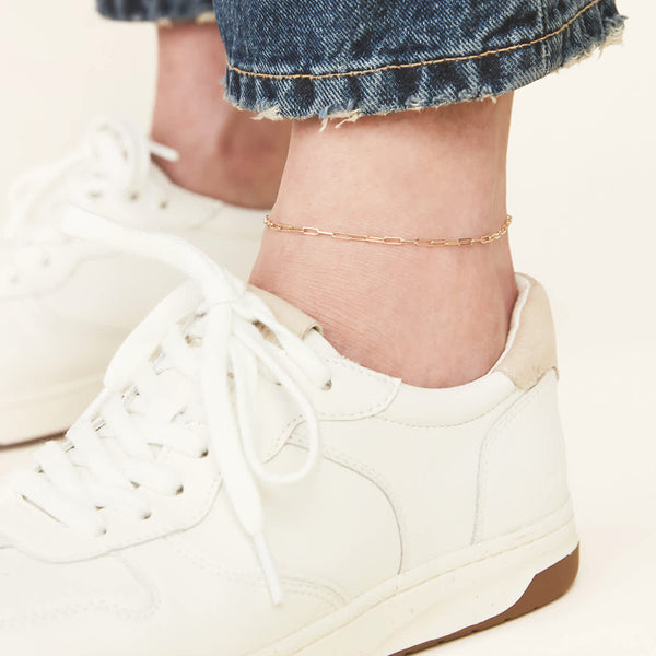 FA0014 925 Sterling Silver Bold Chain Anklet