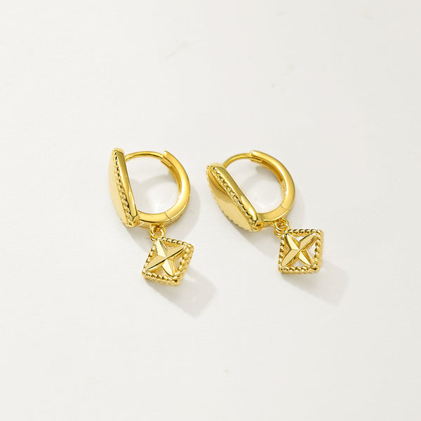 FE2781 925 Sterling Silver Star Dangle Earring