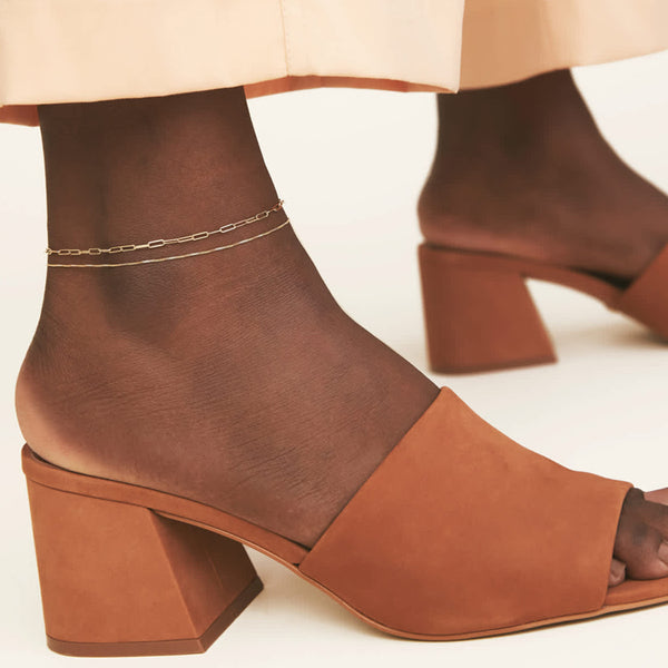 FA0014 925 Sterling Silver Bold Chain Anklet