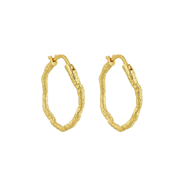RHE1337 RHE1338 925 Sterling Silver Elegant Geometric Hoop Earrings