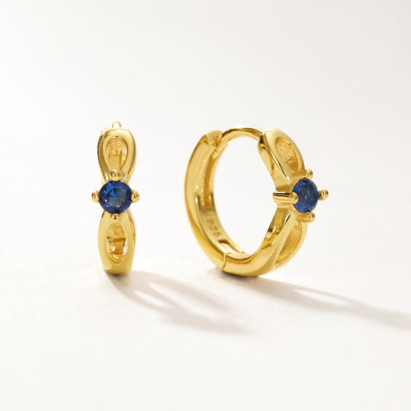 VFE0287 Birthstone Hoop Earrings
