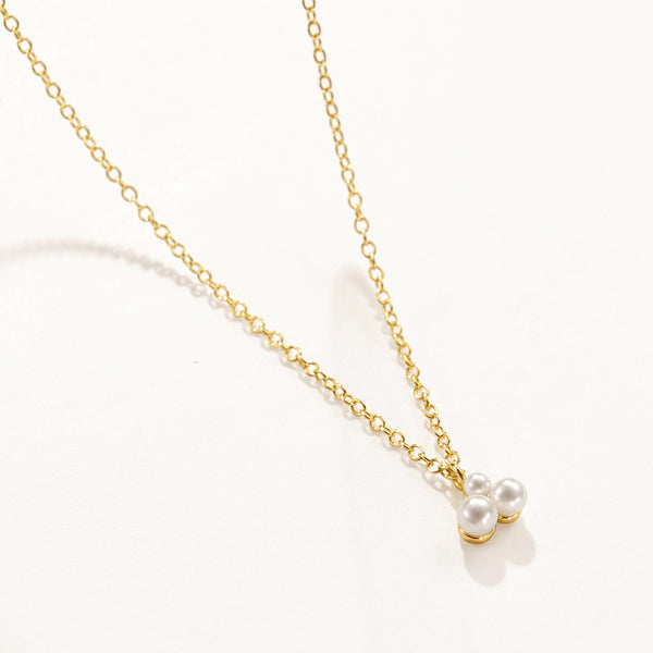 VFX0137 Trio Shell Pearl Necklace