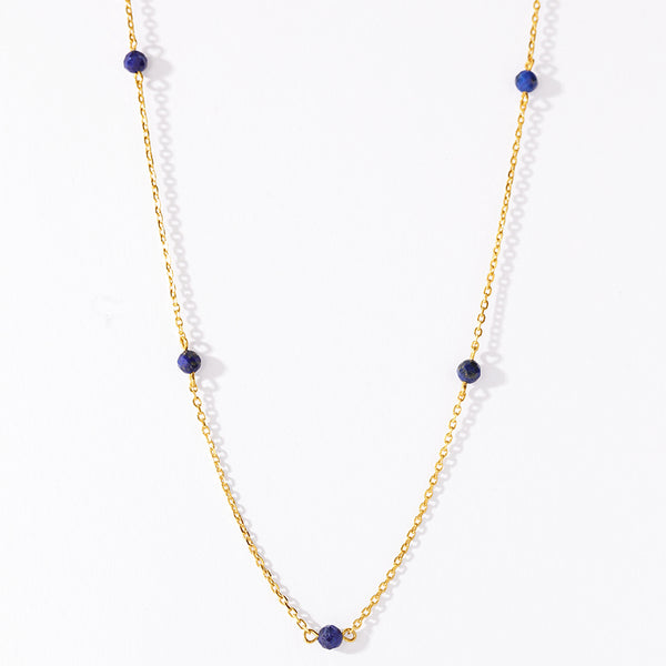 VFX0288 Birthstone Beaded Chain Necklace