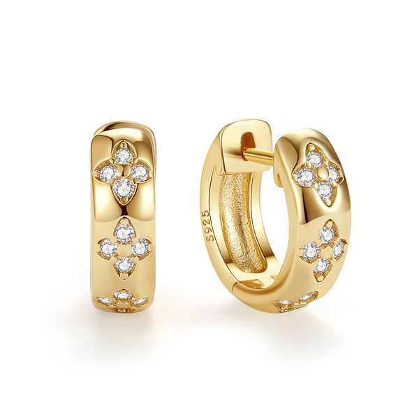 VFE0820 Clover Chuky Hloop Earrings