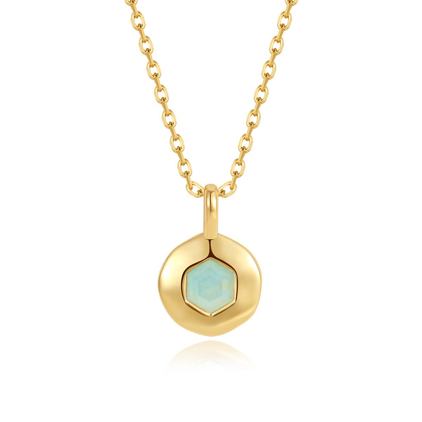 VFX0480 Hexagon Pendant Women Necklace