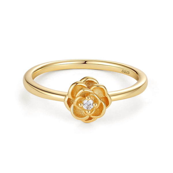 VFJ0453 Rose Flower Band Ring