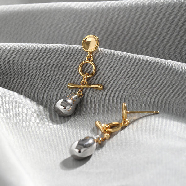 RHE1127 925 Sterling Silver OT Buckle Environmental Protection Copper Stud Earrings