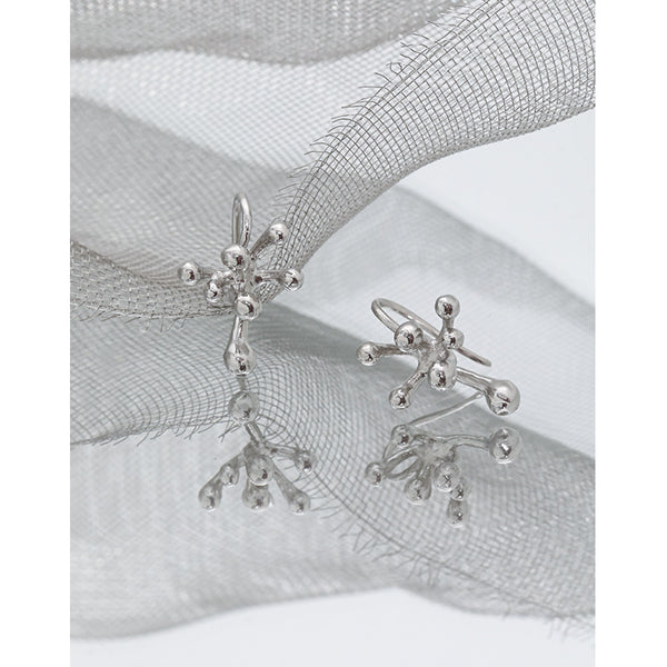 RHE1317 925 Sterling Silver Flower Stud Earrings