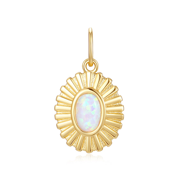 VFD1304 Sunburst Opal Charm