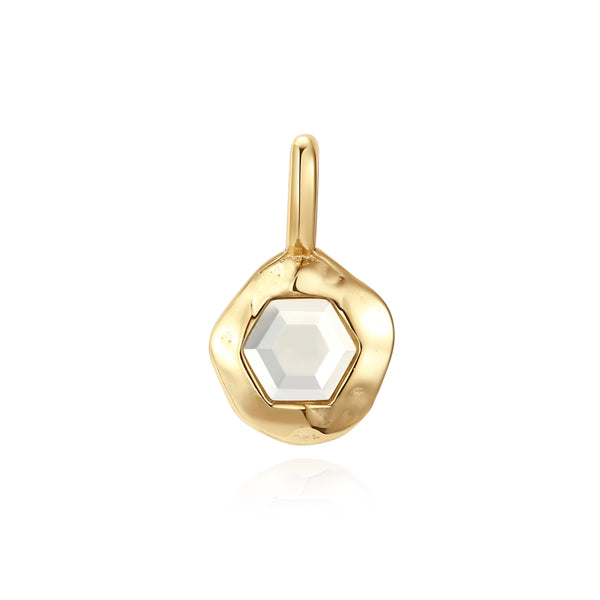 VFD1452 Hexagonal Birthstone Charm