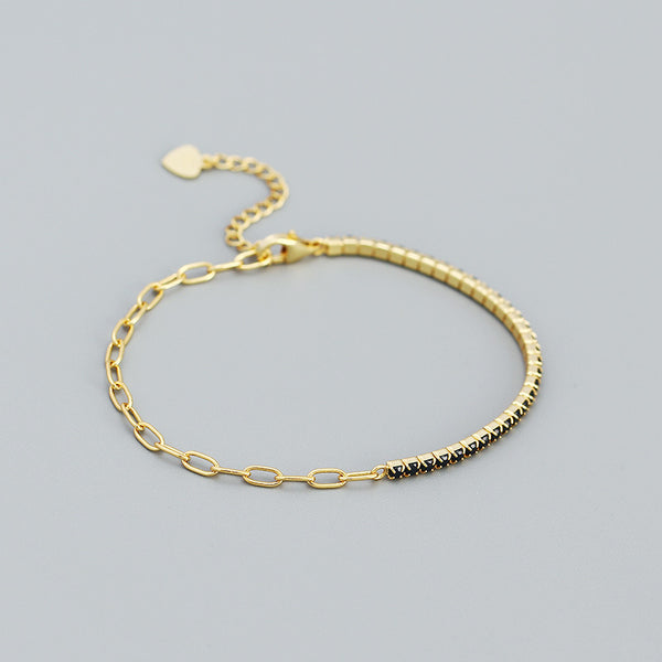YHB017 925 Sterling Silver Cubic Zirconia Tennis Bracelet