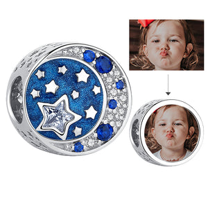 XPPY1074 925 Sterling Silver Star Sky photo charms