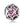 PY1376 925 Sterling Silver Radiant Rhinestone Pink Charm