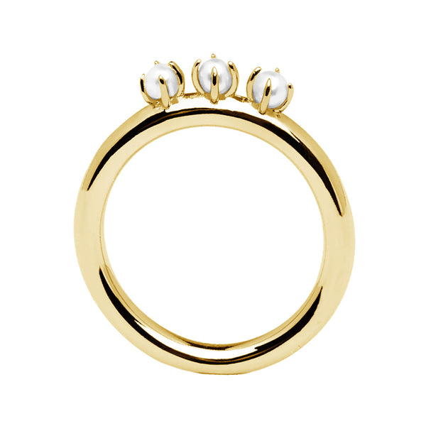 FJ0235 925 Sterling Silver Pearl Ring