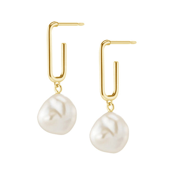 FE0942 925 Sterling Silver Pearl Drop Earrings