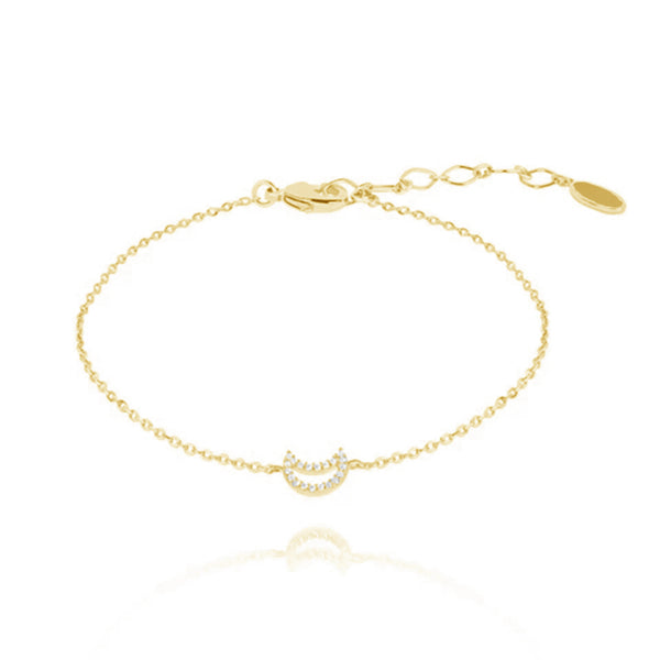 FS0002 925 Sterling Silver Moon Bracelet