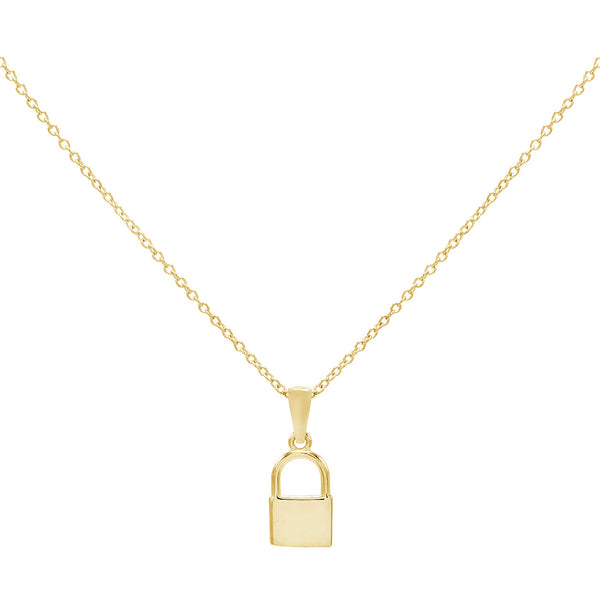 FX0184 925 Sterling Silver Lock Necklace