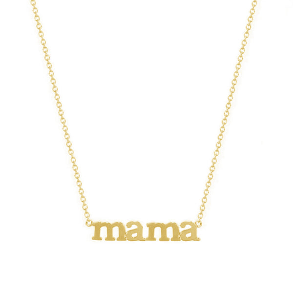 FX0465 925 Sterling Silver MAMA Pendant Necklace