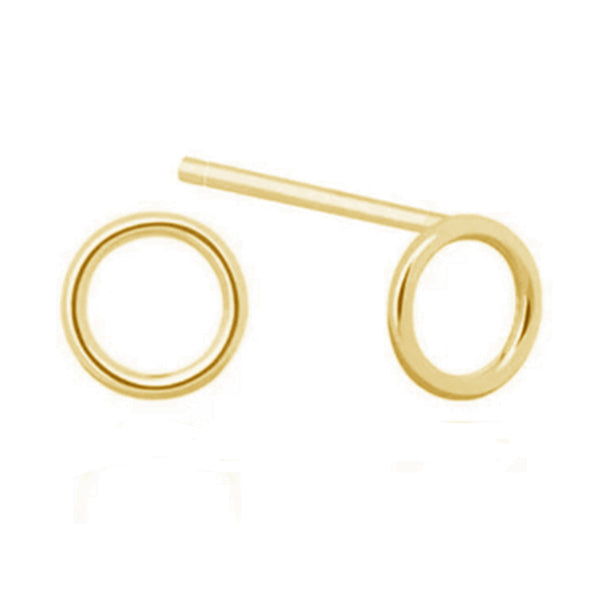 FE0209 925 Sterling Silver Basic Small Halo Earrings