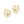 FE1537 925 Sterling Silver Splash Spark Zirconia Stud Earring